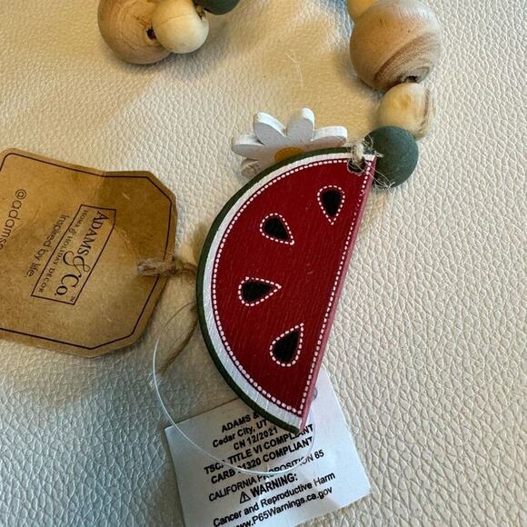 Watermelon Garland Summer Fruit Decor Kitchen FAST SHIP NEW - Picture 3 of 6